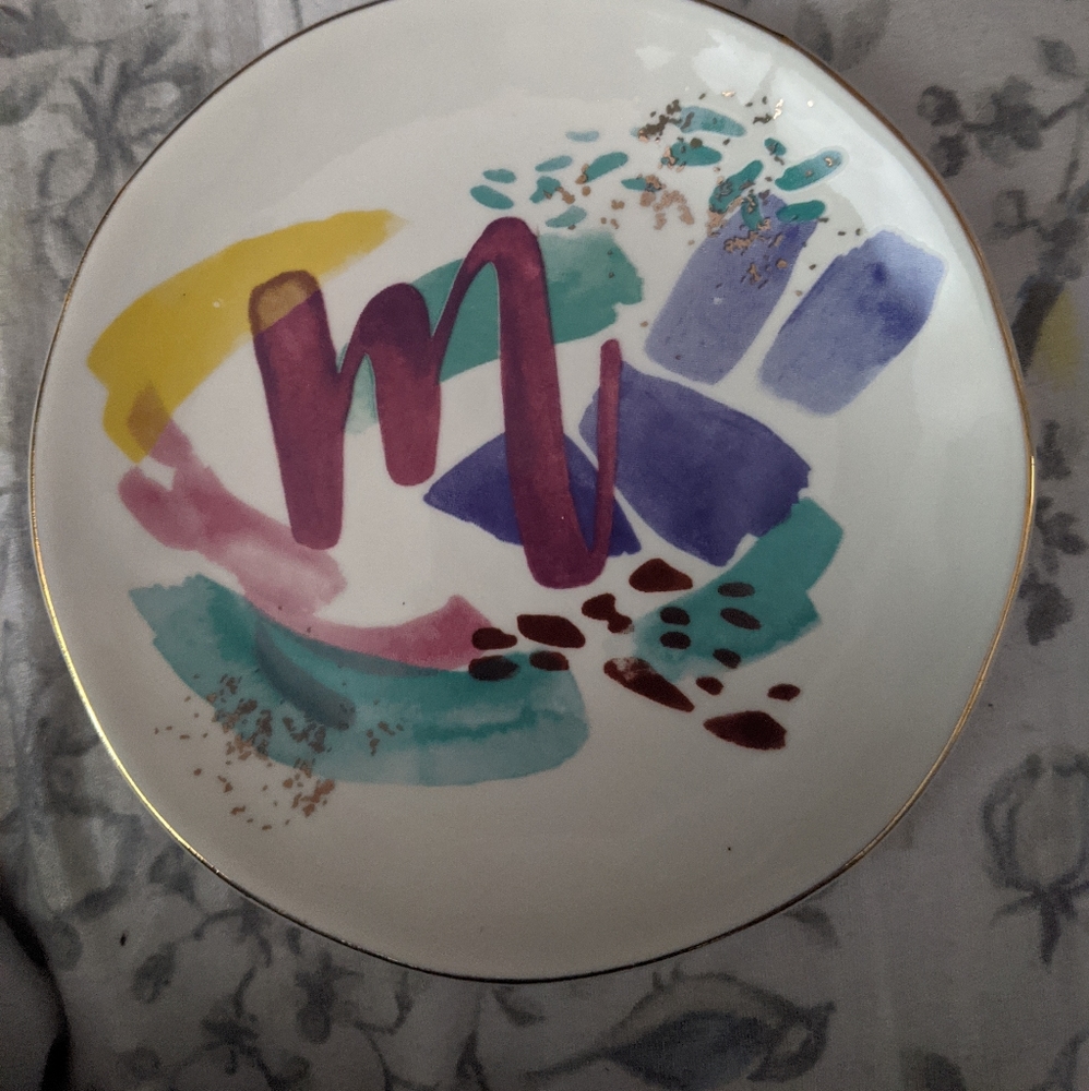 NWT Altar'd State Trinket Dish Letter M